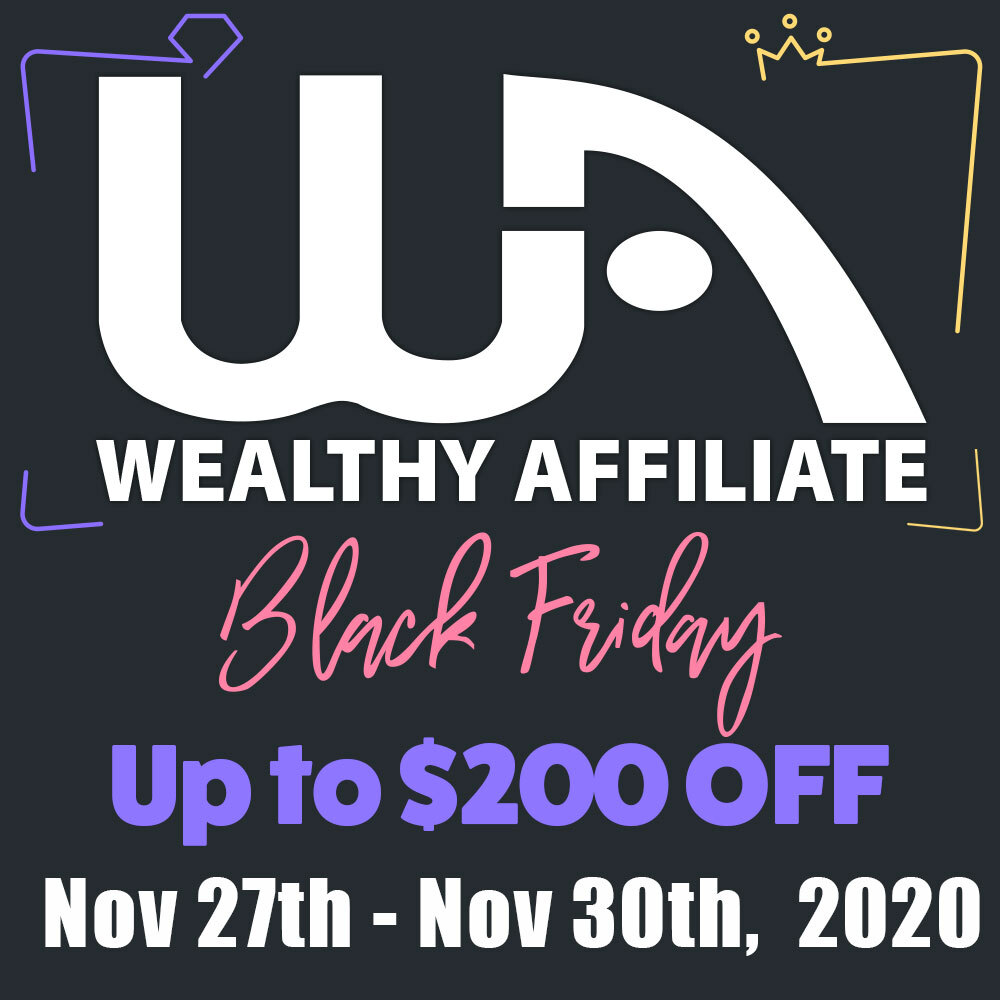 Wealthy Affiliate Black Friday offer